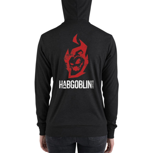 Red Habgoblin Logo Zip Hoodie - Image 3