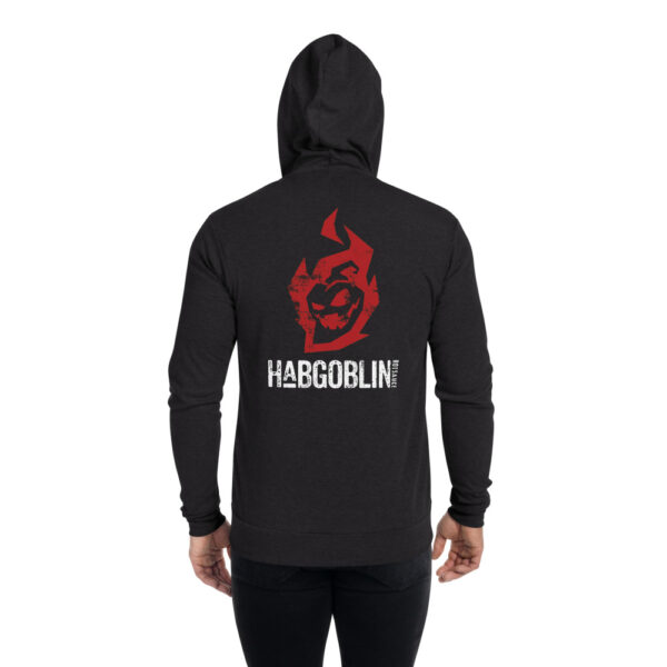 Red Habgoblin Logo Zip Hoodie